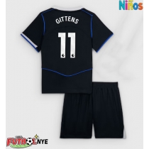 Camiseta Chelsea Jamie Gittens #11 Tercera Equipación para niños 2025-26 manga corta (+ pantalones cortos)